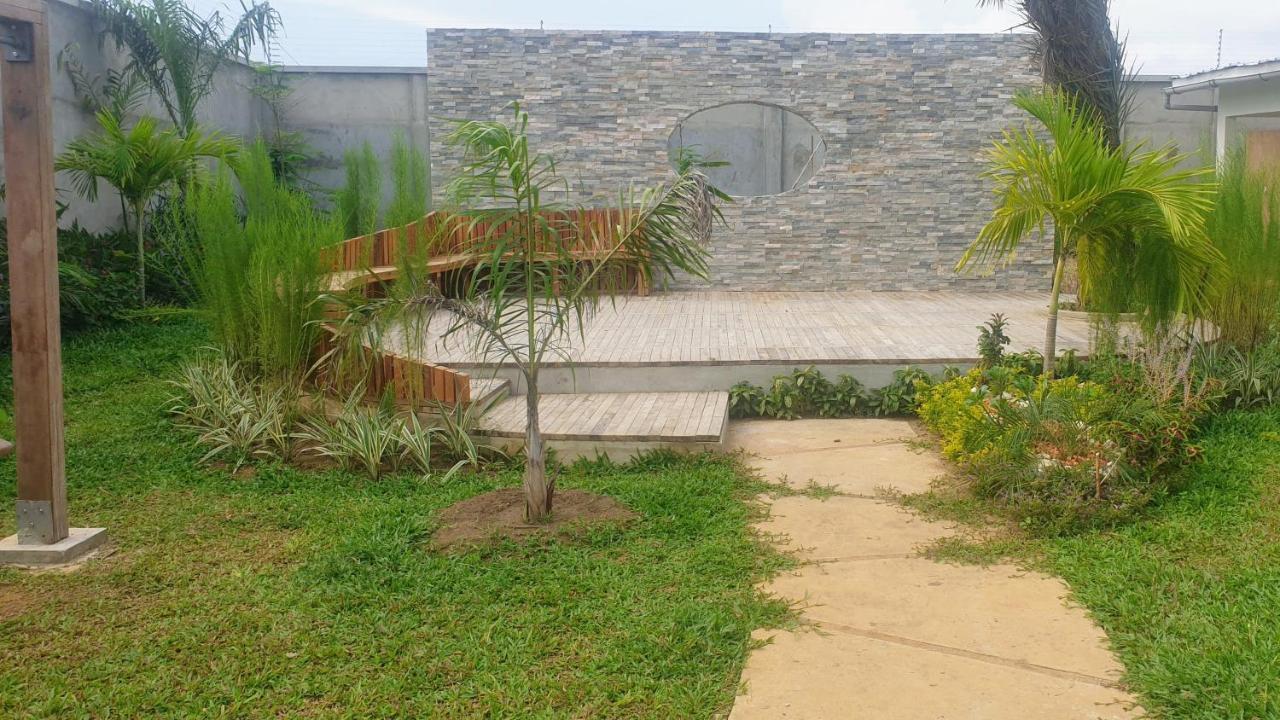 Villa Bolati, Avec Piscine, Jacuzzi, Jardin Et Vue Bonoua Exteriör bild